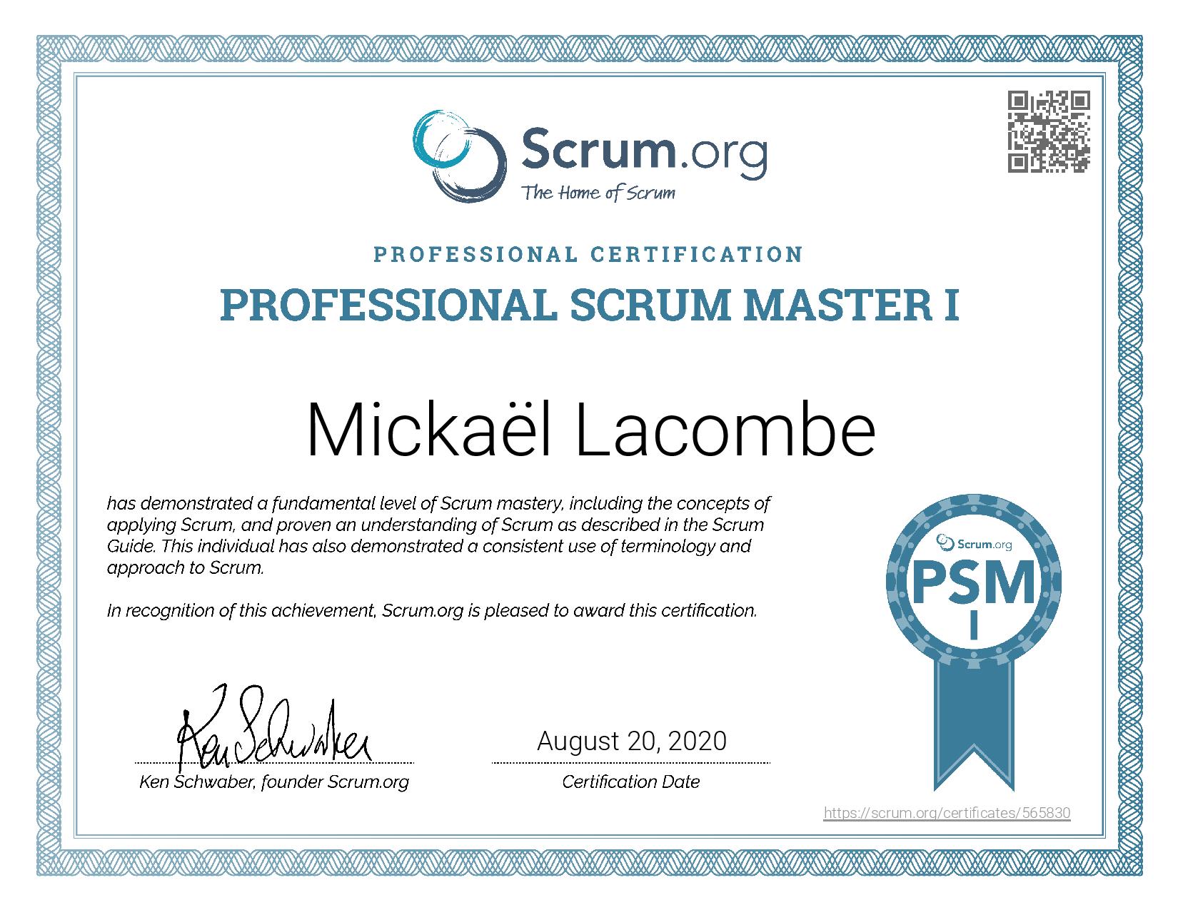 certificat