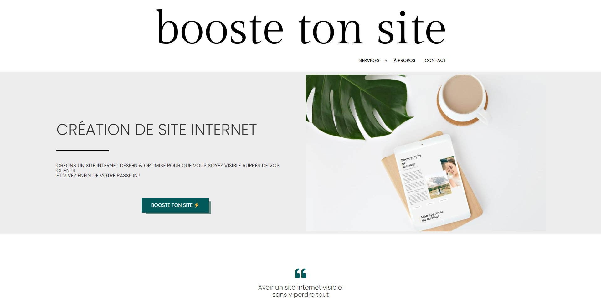 Booste ton site