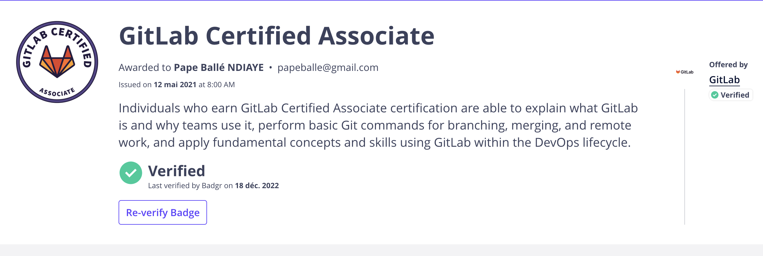 certificat