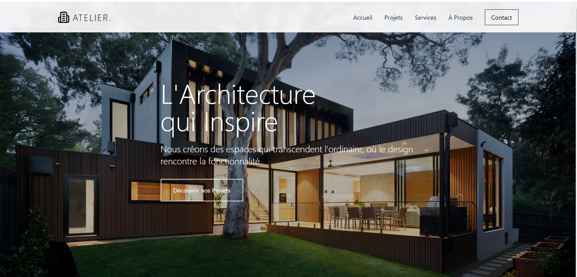 Site vitrine pour un architecte démo